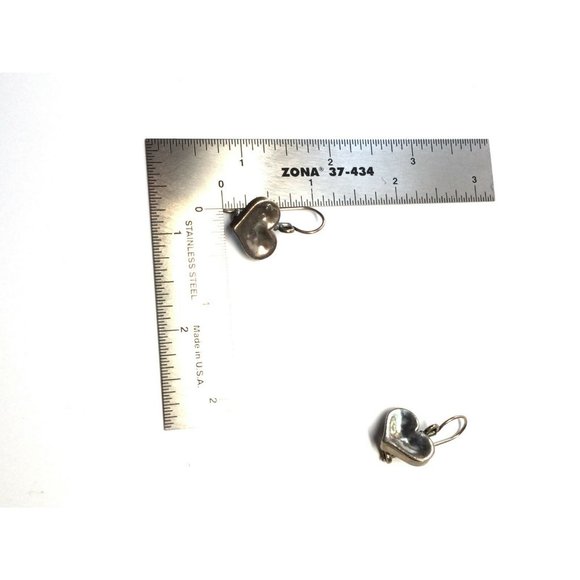 Didae Israel Sterling Silver Heart Hook Earrings - Picture 8 of 8